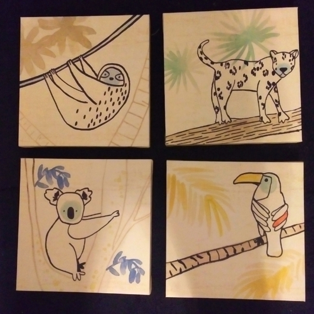 Target | Nursery Animal Prints on Canvas